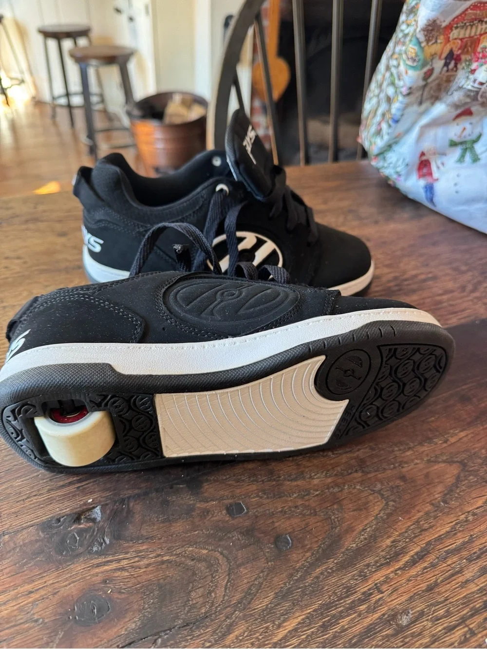 Heelys Black and White Kids Sneaker with Wheel